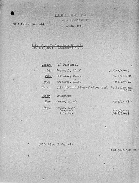 Headquarters Signals WE III 312 1 - Amendment 3 - page 1.jpg